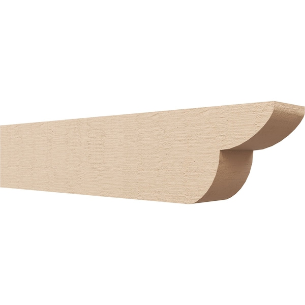 Ekena Millwork 4in. W x 6in. H x 28in. L Crestline Woodgrain TimberThane Rafter Tail, Primed Tan RFTUR04X06X28CRERCPR - main